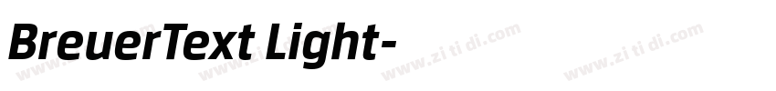 BreuerText Light字体转换